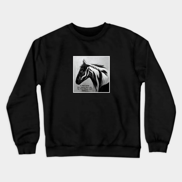 great horse Crewneck Sweatshirt by ElArrogante